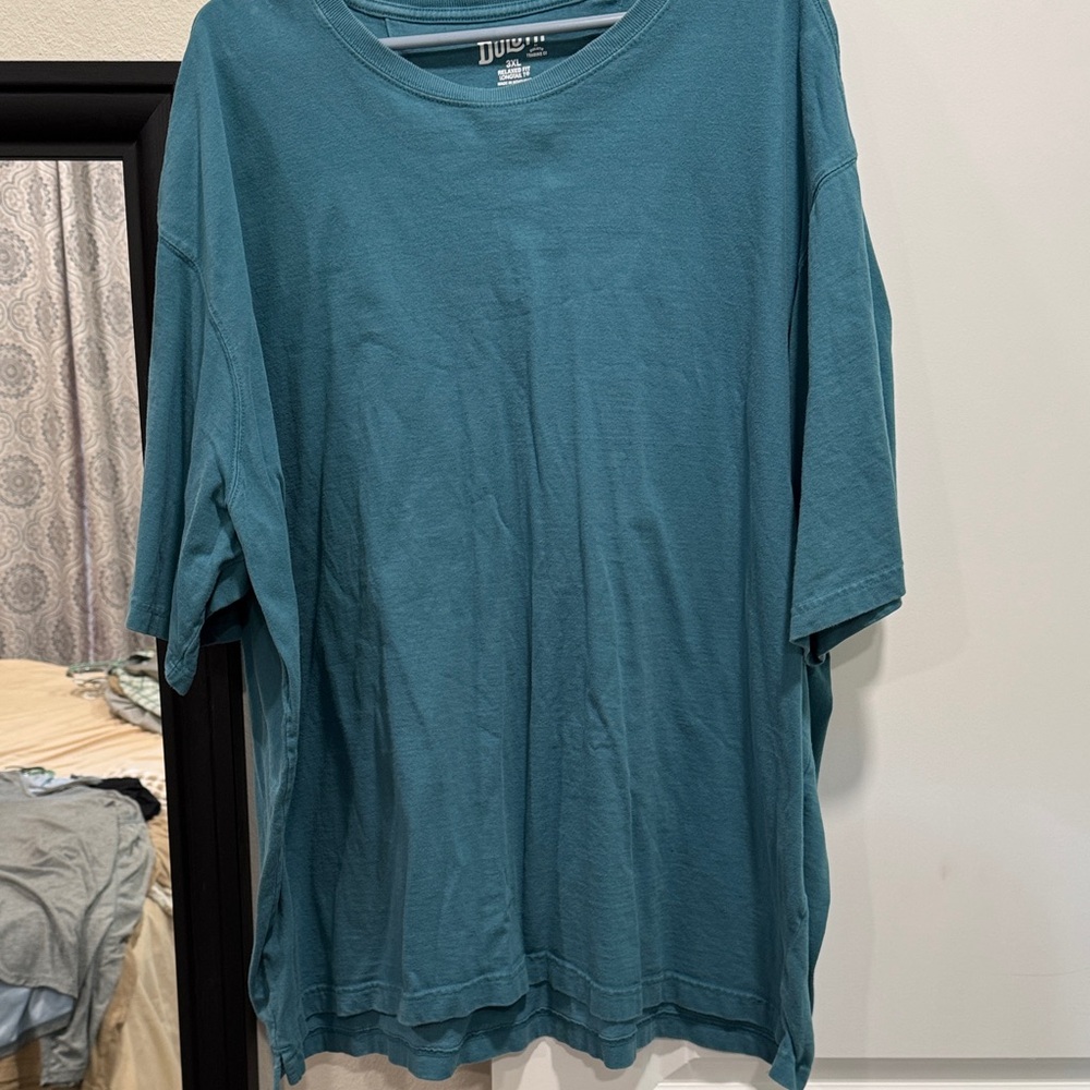 Duluth Trading Co Teal Short Sleeve Tee
